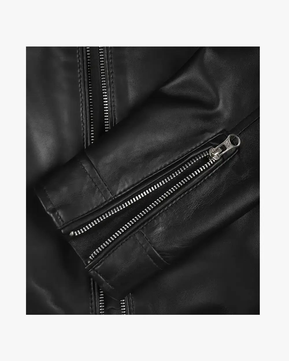 Carrie Black Leather Jacket for Women - Biker Style - Image 5